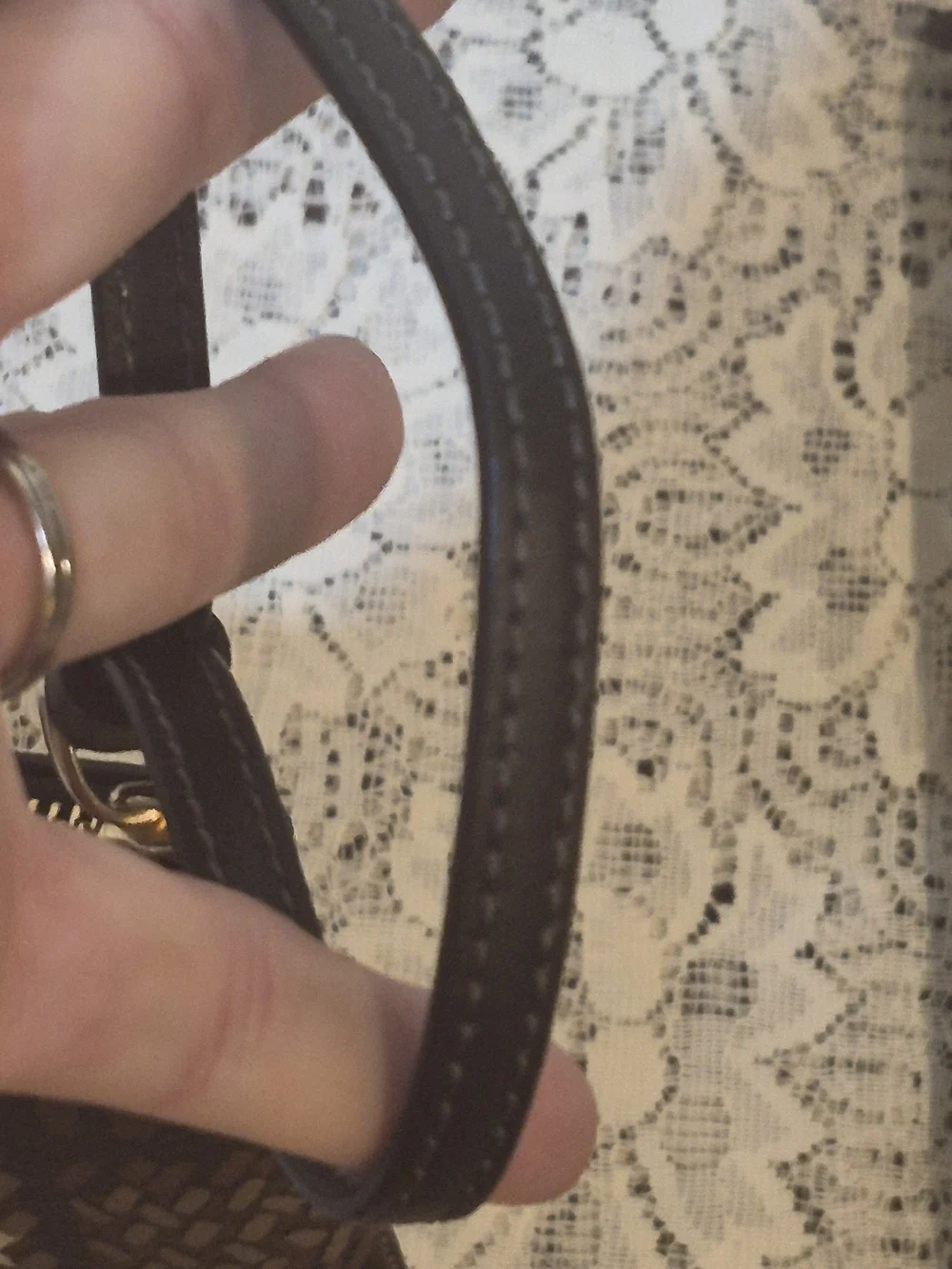 Coach Corner Zip Wristlet Brushed Plaid Brown CN012 NWOT 6x4